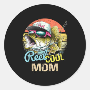 Spoel Coole Moeder Grappige Vis Quotes Voor Oom Vr Ronde Sticker