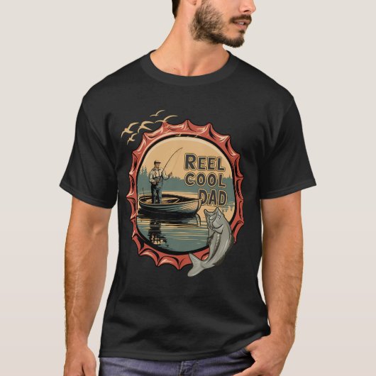 Spoel Coole Papa Vissen T-shirt (Voorkant)