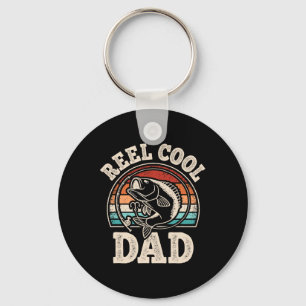 Spoel Coole Vader Vissen Papa Vintage Papa Vader D Sleutelhanger