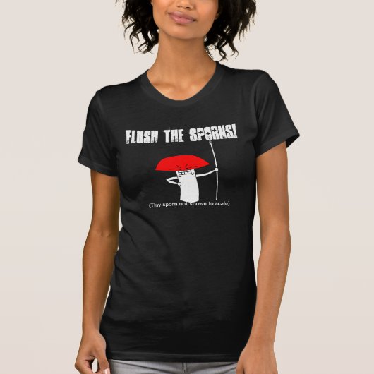 Spoel de sporen! t-shirt (Voorkant)