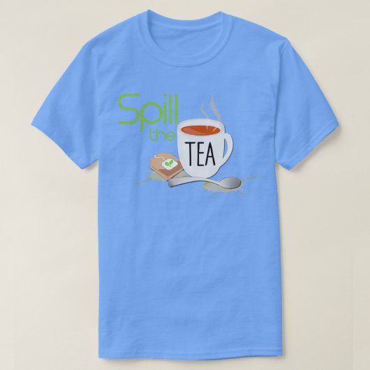 Spoel de thee af 34 t-shirt (Design voorkant)