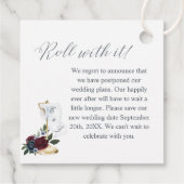 Spoel die nieuwe foto van het papieren filetpapier bedankjes labels (Achterkant)