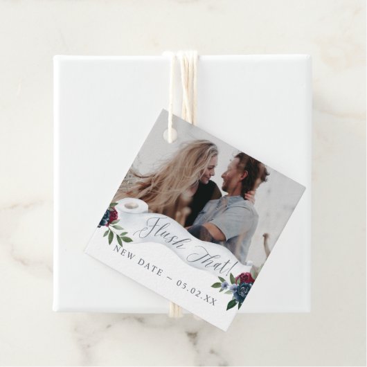 Spoel die nieuwe foto van het papieren filetpapier bedankjes labels (In situ)