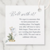 Spoel die nieuwe foto van het papieren filetpapier bedankjes labels (Achterkant)