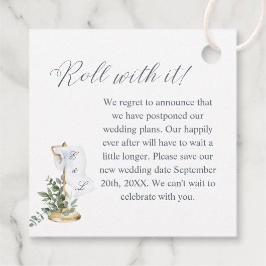 Spoel die nieuwe foto van het papieren filetpapier bedankjes labels (Achterkant)