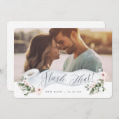 Spoel die nieuwe foto van het papieren filetpapier save the date (Voorkant / Achterkant)