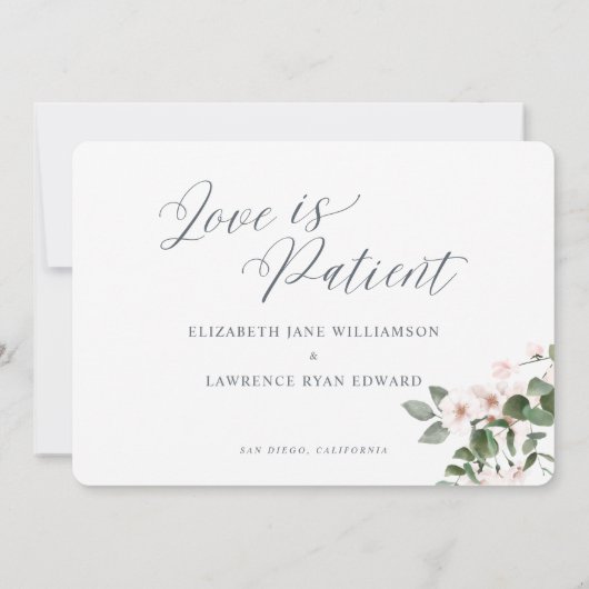 Spoel die nieuwe foto van het papieren filetpapier save the date (Achterkant)