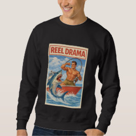 Spoel Drama Haai Visser | Grappige Retro Bootvaart Trui