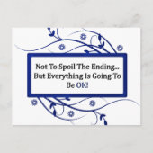 Spoel het einde briefkaart (Voorkant)