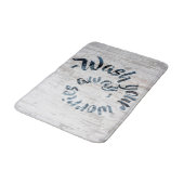 Spoel je zorgen weg Rustic Boho Badmat (Gekanteld)