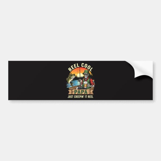 Spoel Koele Papa Gewoon Kruipend Het Spoel Bumpersticker (Voorkant)