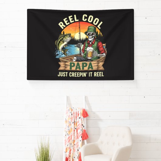 Spoel Koele Papa Gewoon Kruipend Het Spoel Spandoek (Insitu)