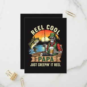 Spoel Koele Papa Gewoon Kruipend Het Spoel Uitnodiging Briefkaart