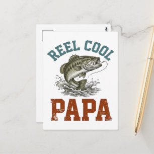 Spoel Koele Papa Vissen Vaderdag Briefkaart