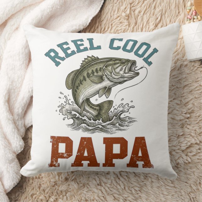 Spoel Koele Papa Vissen Vaderdag Kussen (Deken)