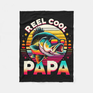 Spoel Koele Papa Visser Visserij Papa Vaderdag Fleece Deken