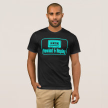 Spoel terug en speel opnieuw VHS-cassette T-shirt