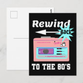 Spoel terug naar de jaren 80 briefkaart (Voorkant / Achterkant)