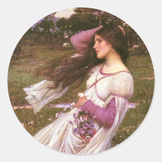 Spoelbloemen Ronde Sticker (Voorkant)