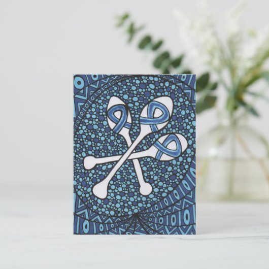 Spoelen Briefkaart (Staand voorkant)