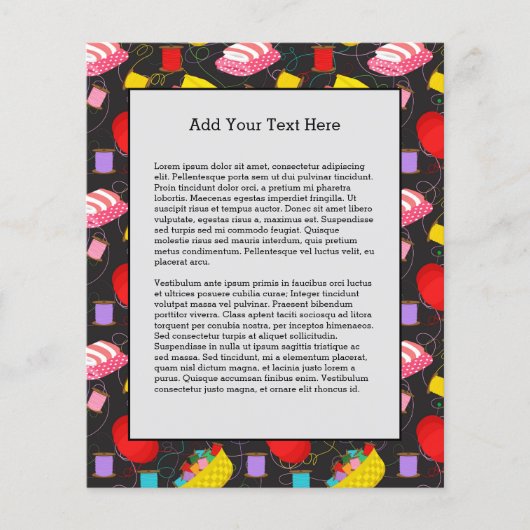 Spoelen naaigarend draadsnijdraad flyer (Voorkant)