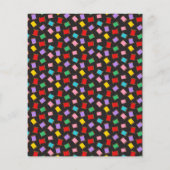 Spoelen naaigarens Zwarte Dressmaker Seamstress Flyer (Achterkant)