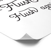 Spoelen, opnieuw spoelen poster (Hoek)