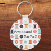 Spoelen van Buttonnen voor draad en naaiwerk Sleutelhanger (Voorkant)