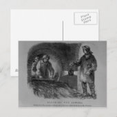 Spoelen van de riemen briefkaart (Voorkant / Achterkant)