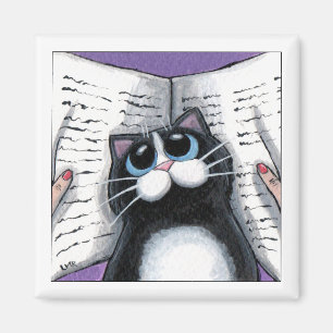 Spoelen van het Uitzicht - Kat Magnet