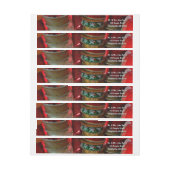 Spoelen van kerstfeestdagen, rood en goud (Vel)