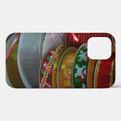 Spoelen van kerstfeestdagen, rood en goud Case-Mate iPhone case (Achterkant (horizontaal))