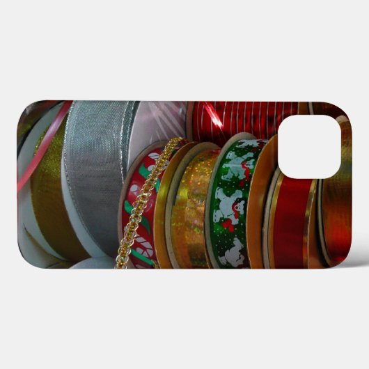 Spoelen van kerstfeestdagen, rood en goud Case-Mate iPhone case (Achterkant (horizontaal))