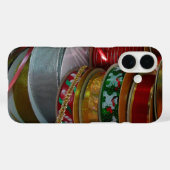 Spoelen van kerstfeestdagen, rood en goud Case-Mate iPhone case (Achterkant (horizontaal))