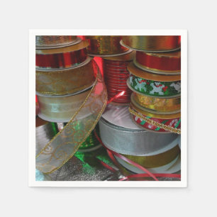 Spoelen van kerstfeestdagen, rood en goud servet