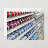 Spoelen van naaigarens briefkaart (Voorkant / Achterkant)