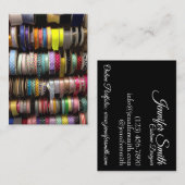 Spoelen van Ribbon Sewing Mode Costume Designer Visitekaartje (Voorkant / Achterkant)