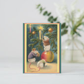  spoelkaarsen voor kerstboomverlichting briefkaart (Staand voorkant)