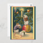  spoelkaarsen voor kerstboomverlichting briefkaart (Voorkant / Achterkant)