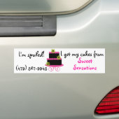 Spoellak Diva bumper sticker (Op auto)