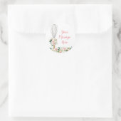 Spoelroze Vrijgezellenfeest snel weggedraaid Ronde Sticker (Tas)