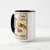 Spoelspelers halen de Chicken Violin Music Mok (Voorkant links)