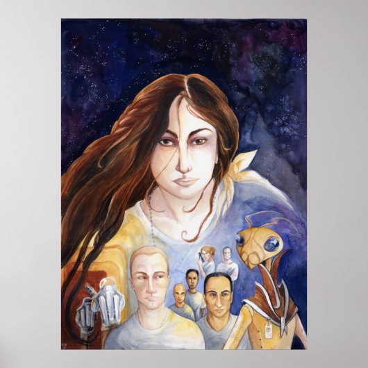 Spoelt het Poster voor de ruimtevaart (Voorkant)