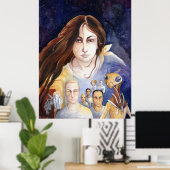 Spoelt het Poster voor de ruimtevaart (Thuiskantoor)