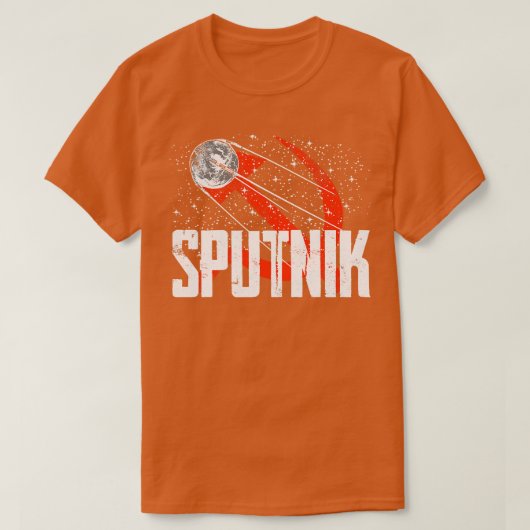 Spoetnik 1 satelliet Sovjet-Unie 1957 10 T-shirt (Design voorkant)