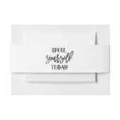 Spoil uzelf bath bomb or soap Labels Uitnodigingen Wikkel (Voorkant Voorbeeld)