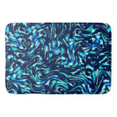 Spoiled blauwe en cyaan curves badmat (Voorkant)
