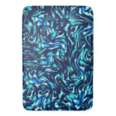 Spoiled blauwe en cyaan curves badmat (Voorkant Verticaal)