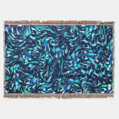 Spoiled blauwe en cyaan curves deken (Voorkant)