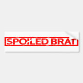 Spoiled Brat Stamp Bumpersticker (Voorkant)